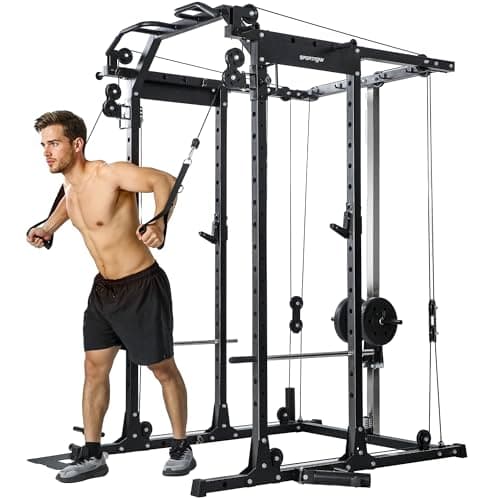 SPORTNOW Cable Crossover Power Cage Review: Rack and Pulleys in One