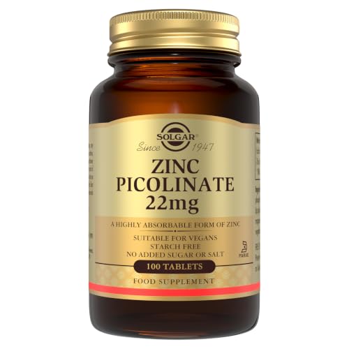 Solgar Zinc Picolinate 22mg: