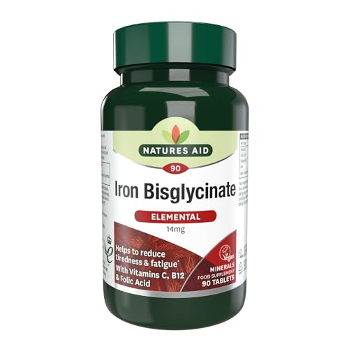 Natures Aid Iron Bisglycinate 14mg: