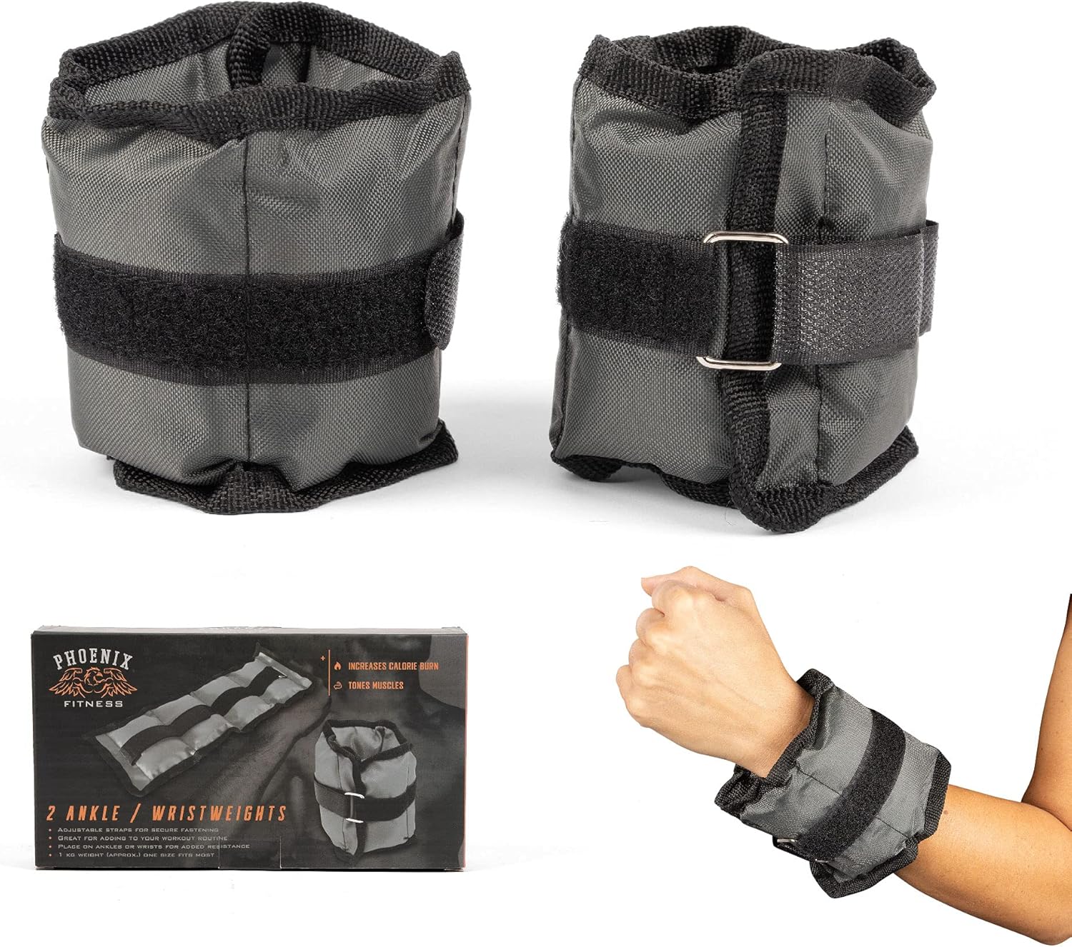 Phoenix Fitness Adjustable Ankle and Wrist Weights: