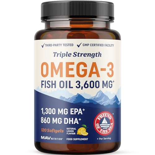 MAV Nutrition Triple Strength Omega 3 3600mg: