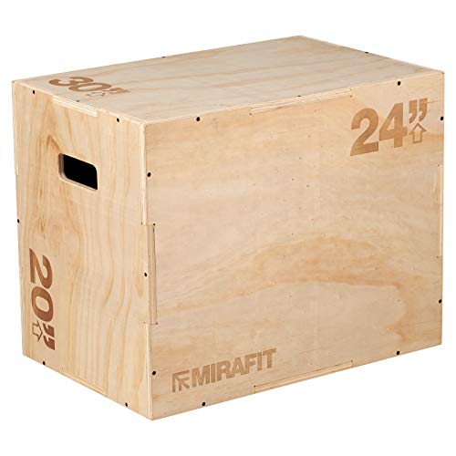 Mirafit 3in1 Wooden Plyo Jump Box: