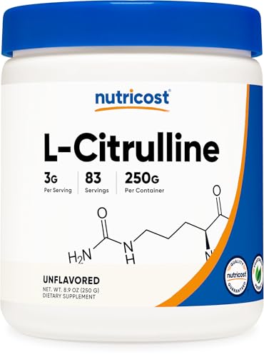 Nutricost Pure L-Citrulline Powder 250g: