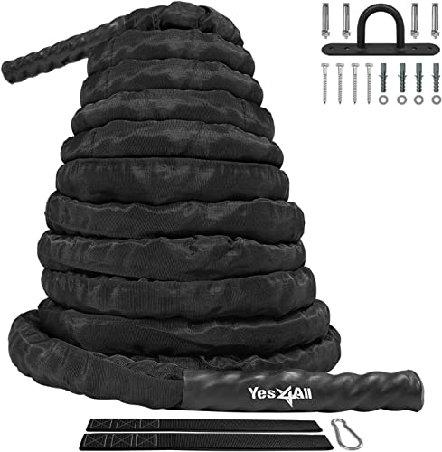 Yes4All Battle Rope with Protective Cover