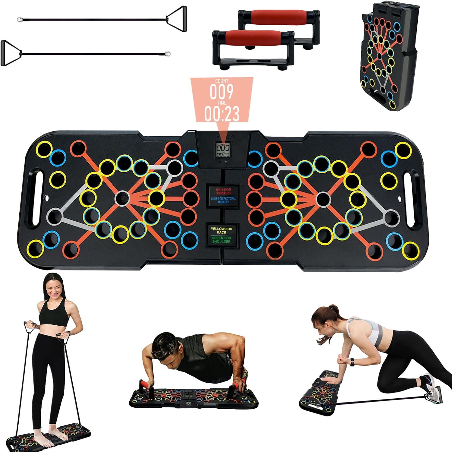 Surplex 41 in 1 Push Up Board with Smart Counter: