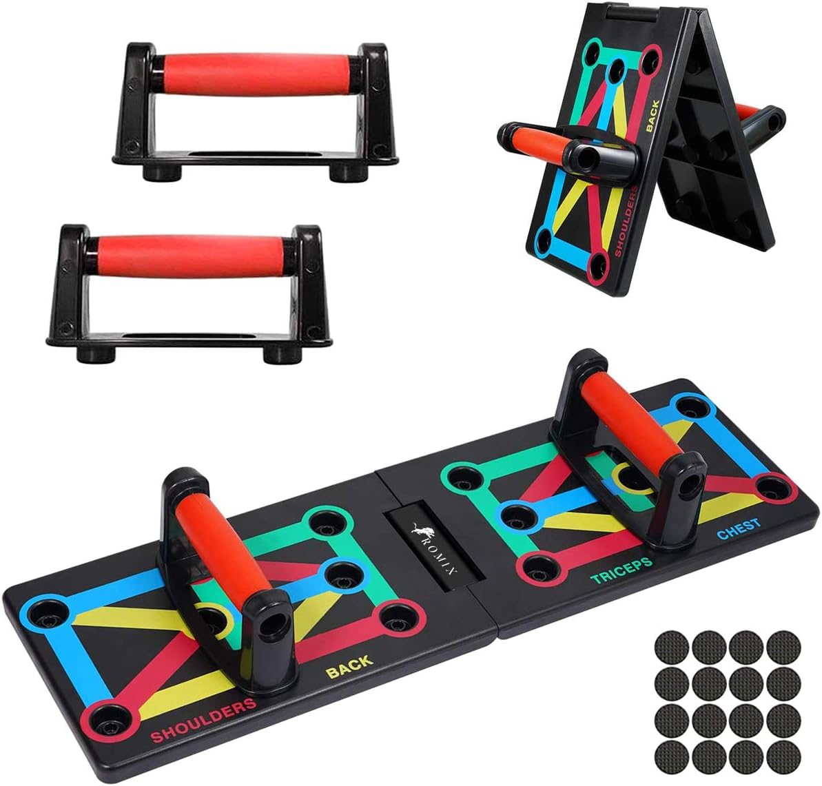 ROMIX 14 in 1 Foldable Push Up Board: