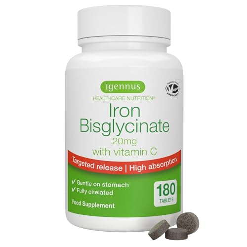 Igennus Clean Iron Bisglycinate 20mg with Vitamin C: