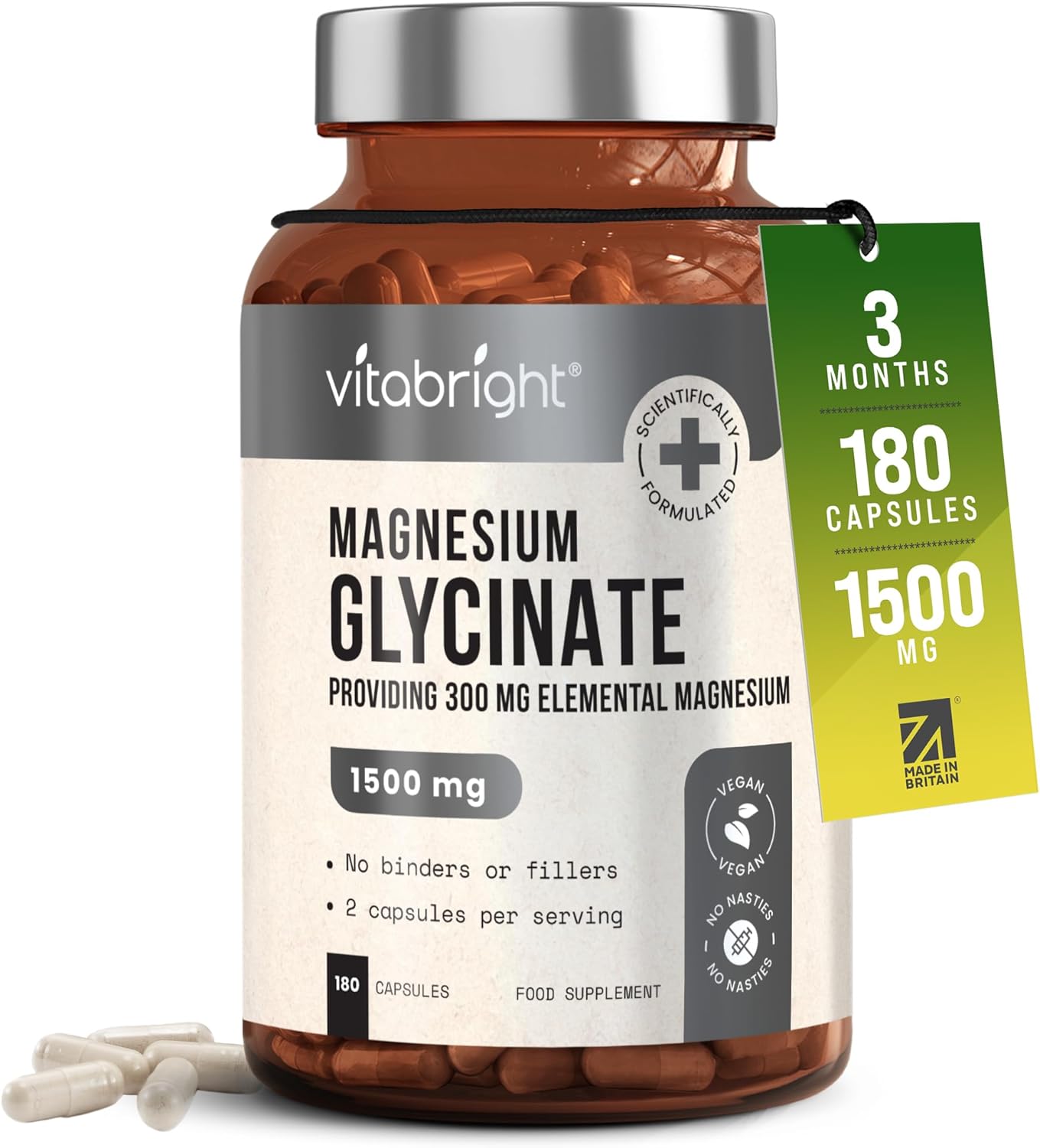 VitaBright Magnesium Glycinate 1500mg: