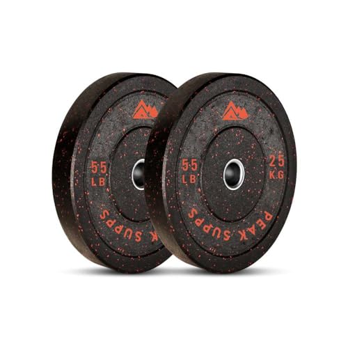 Peak Supps Hi-Temp Rubber Crumb Olympic Bumper Plates: