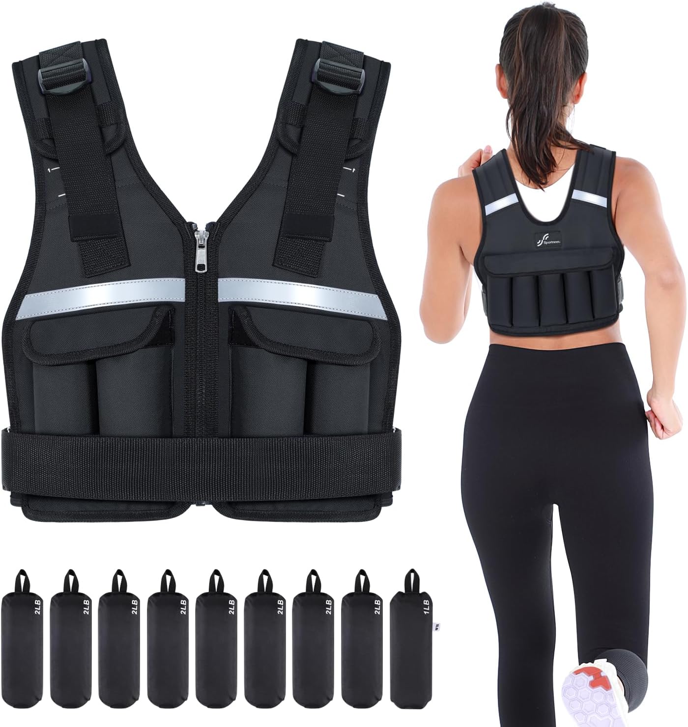 Sportneer Adjustable Weighted Vest: