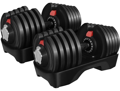 Yaheetech 40kg Adjustable Dumbbell Pair: