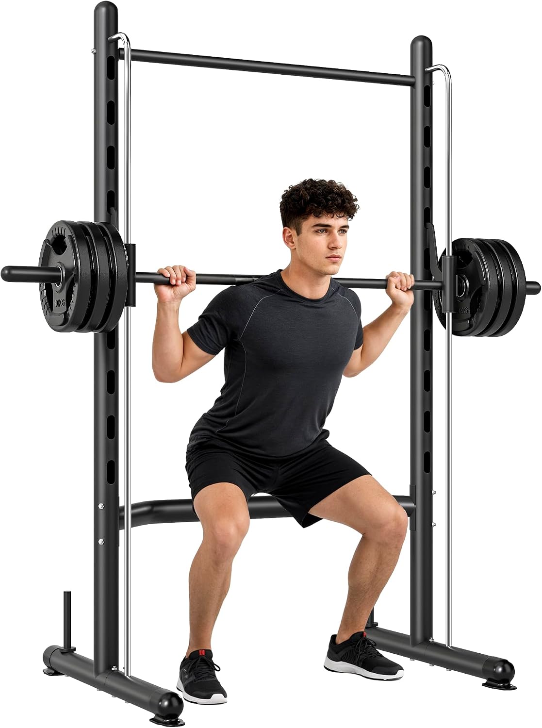 HOMCOM Squat Rack with Pull-Up Bar: