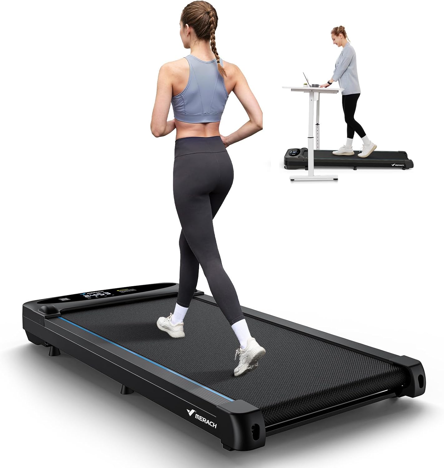 MERACH Walking Pad Treadmill 3 in 1: