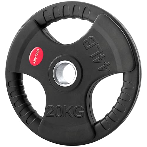 Gallant Rubber Coated Tri-Grip Olympic Weight Plates: