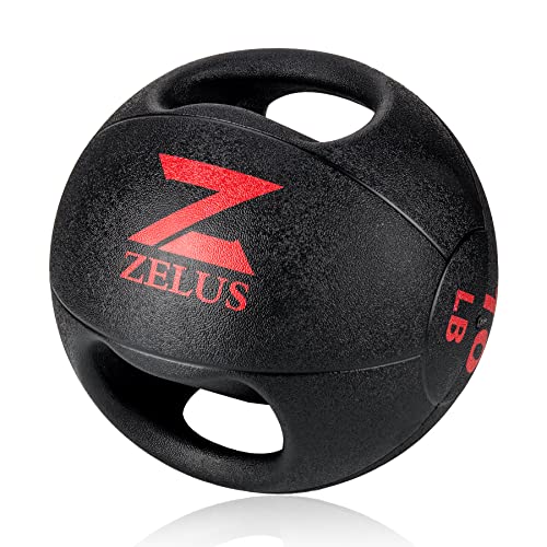 ZELUS Medicine Ball with Dual Grip: