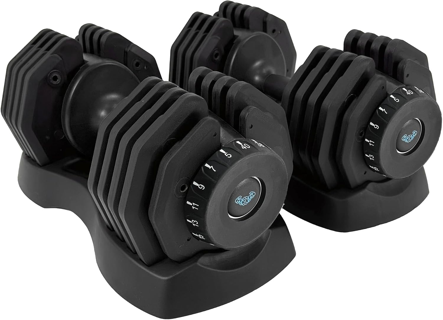BRAINGAIN 40kg Adjustable Dumbbell Pair: