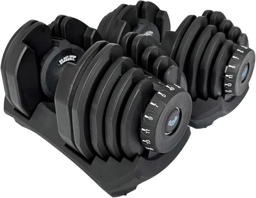 BRAINGAIN 40kg Adjustable Dumbbell Pair: